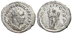 Ancient Coins - Philip I, 244 - 249 AD, Silver Antoninianus, Felicitas