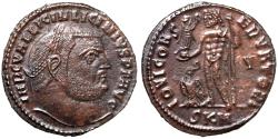 Ancient Coins - Licinius I, 308 - 324 AD, Follis of Cyzicus, Rare Mint Mark
