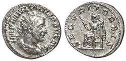 Ancient Coins - Philip I, 244 - 249 AD, Silver Antoninianus, Securitas