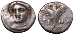 Ancient Coins - Paphlagonia, Sinope, 330 - 250 BC, Silver Trihemiobol