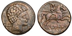 Ancient Coins - Celt-Iberia, Tamaniu, 100 - 90 BC, AE Unit, 23mm