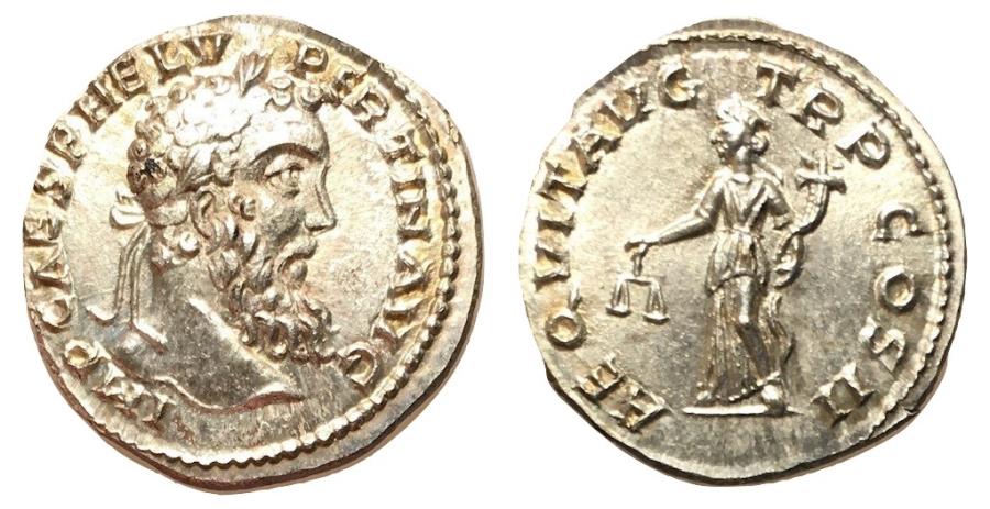 Ancient Coins - Pertinax, Replica by Slavey Petrov