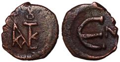 Ancient Coins - Justin II, 565 - 578 AD, Pentanummium of Nicomedia