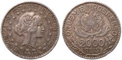 World Coins - Brazil, 1913 Silver 2,000 Reis