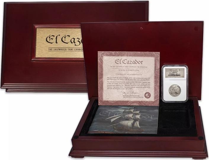 Charles III, 1783 Silver 2 Reales Recovered from the El Cazador