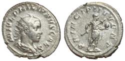Ancient Coins - Philip II, as Caesar, 244 - 247 AD, Silver Antoninianus, Heir Apparent