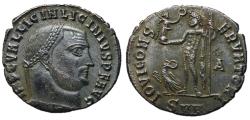 Ancient Coins - Licinius I, 308 - 324 AD, Follis of Nicomedia, Genius