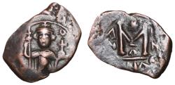 Ancient Coins - Constans II, 641 - 668 AD, Follis of Constantinople