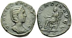 Ancient Coins - Otacilia Severa, 244 - 249 AD, Sestertius with Concordia