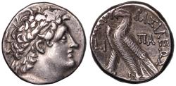 Ancient Coins - Ptolemaic Kings, Cleopatra III & Ptolemy IX, 116 - 107 BC, Silver Tetradrachm