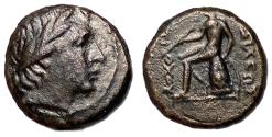 Ancient Coins - Seleucid Kings, Antiochos III, 222 - 187 BC, AE13