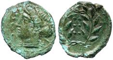 Ancient Coins - Sicily, Himera, 415 - 409 BC, AE Hexonkion