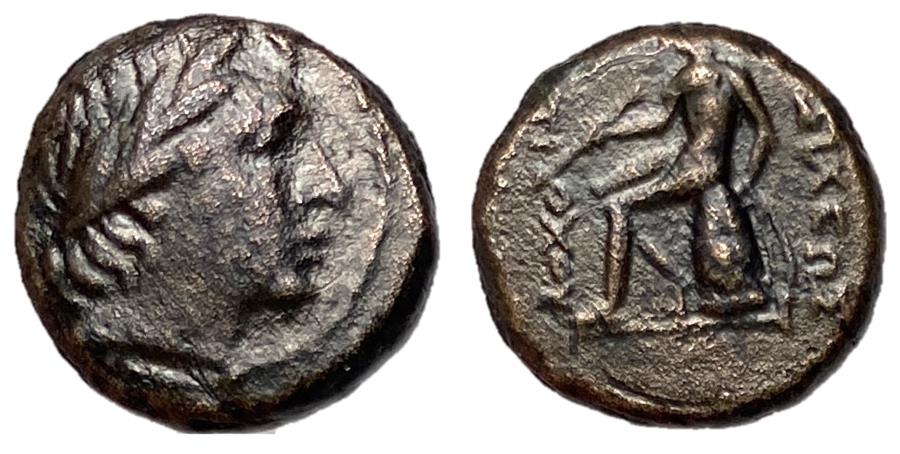 Ancient Coins - Seleucid Kings, Antiochos III, 222 - 187 BC, AE13