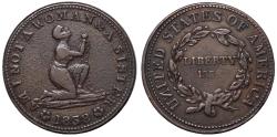 Us Coins - Hard Times Token, 1838 Anti-Slavery