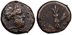 Ancient Coins - Sicily, Syracuse, 339 - 334 BC, AE Hemidrachm