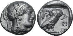 Ancient Coins - Attica, Athens, 454 - 404 BC, Silver Tetradrachm