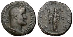 Ancient Coins - Maximinus I, 235 - 238 AD, Sestertius with Fides
