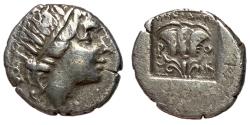 Ancient Coins - Isles off Caria, Rhodes, 88 - 84 BC, Silver Drachm