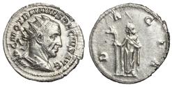 Ancient Coins - Trajan Decius, 249 - 251 AD, Silver Antonininianus, Dacia