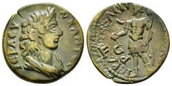 Ancient Coins - Elagabalus, 218 - 222 AD, AE24 of Hierapolis with Senate & Hero