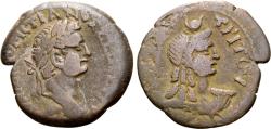 Ancient Coins - Domitian, 81 - 96 AD, Diobol of Alexandria