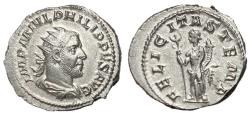 Ancient Coins - Philip I, 244 - 249 AD, Silver Antoninianus, Felicitas