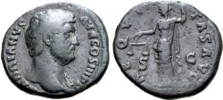 Ancient Coins - Hadrian, 117 - 138 AD, AE As, Aequitas