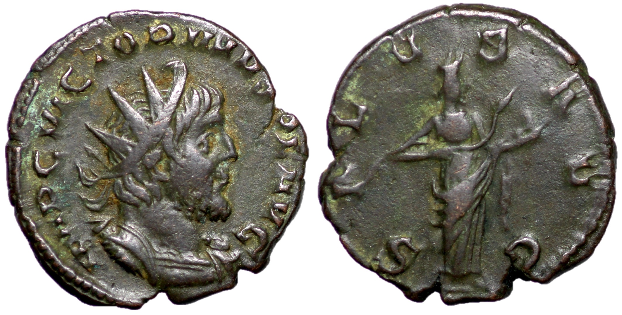Victorinus Victorinus, 269 - 271 AD, Antoninianus with Salus | Roman Imperial Coins