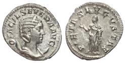 Ancient Coins - Otacilia Severa, 244 - 249 AD, Silver Antoninianus, Pietas