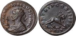 Ancient Coins - Probus, 276 - 282 AD, Antoninianus of Siscia with Lion, Rare