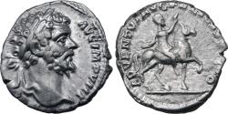 Ancient Coins - Septimius Severus, 198 - 211 AD, Silver Denarius