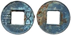 Ancient Coins - H8.8.  Western Han Dynasty, Emperor Wu Di, 113 - 87 BC, AE 5 Zhu, Rim Above