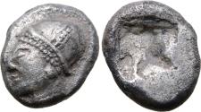 Ancient Coins - Ionia, Phokaia, 500 - 480 BC, Silver Diobol