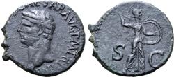 Ancient Coins - Claudius I, 41 - 54 AD, AE As, Spanish Mint
