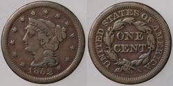 Us Coins - United States, 1852 Large Cent.