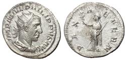 Ancient Coins - Philip I, 244 - 249 AD, Silver Antoninianus, Pax