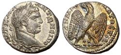 Ancient Coins - Caracalla, 198 - 217 AD, Tetradrachm of Ake-Ptolemais, Superb EF