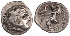 Ancient Coins - Kings of Macedon, Antigonos I, 320 - 301 BC, Silver Drachm of Lampsakos