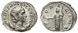Ancient Coins - Herennia Etruscilla, 249 - 251 AD, Silver Antoninianus, Juno
