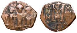 Ancient Coins - Heraclius, 610 - 641 AD, Follis of Cyprus