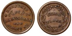 Us Coins - United States Civil War Token, Union Flour, Fuld 10H-1a