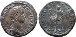 Ancient Coins - Julia Mamaea, 222 - 235 AD, Sestertius with Juno