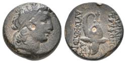 Ancient Coins - Seleukid Kings, Tryphon, 142 - 138 AD, AE17