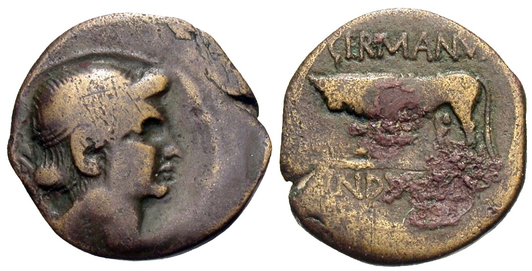 Germanus Indutilli L., 10 BC, AE Quadrans | Roman Imperial Coins