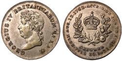 World Coins - Great Britain, George IV, 1821 Silver Plated Coronation Token
