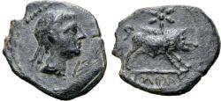 Ancient Coins - Spain, Castulo, Late 2nd Century BC, AE Quadrans