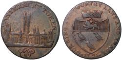 World Coins - Great Britain, Kent, Canterbury, 1795 Halfpenny Conder Token, D&H 8
