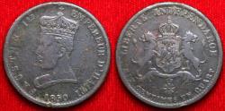 World Coins - Haiti, 1850 6 1/4 Centimes, 32mm