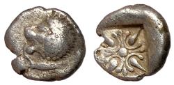 Ancient Coins - Ionia, Miletos, 520 - 450 BC, Silver Obol
