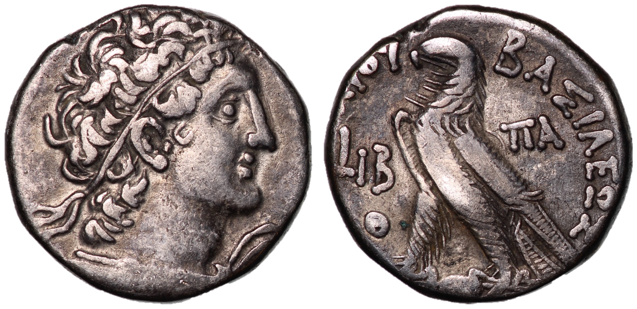 Ptolemaic Kings, Cleopatra III & Ptolemy X, 107 - 101 BC, Silver ...